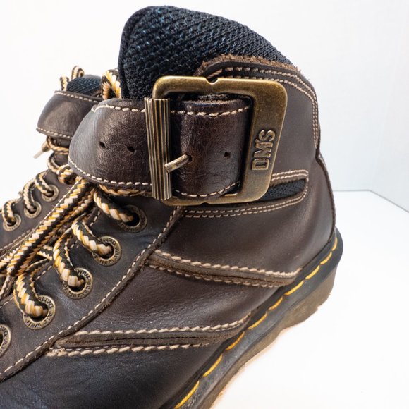 Dr Martens Mens Size 8 Boot England 9758 Vintage Leather Chunky Doc Buckle main image 4